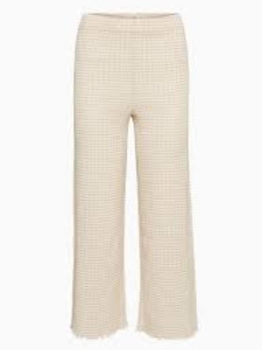 Aritzia Wilfred Tan/Ivory Verona Japanese Seersucker Crinkle Pant Small